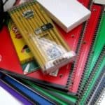 Spiral notebooks and pencils